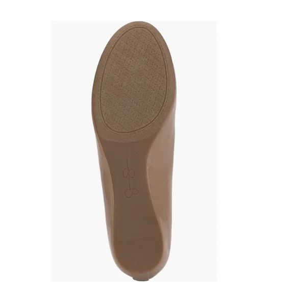NEW Jessica Simpson Mandayss Ankle Strap Ballet Flats Chai Latte Women’s Size 8 - Picture 10 of 13